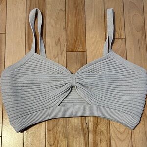 Dynamite cream Ribbed Crop Top